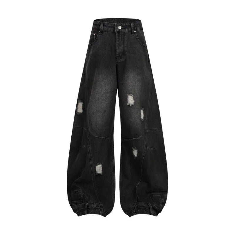 Rove Black Distressed Denim V6 Super Baggy
