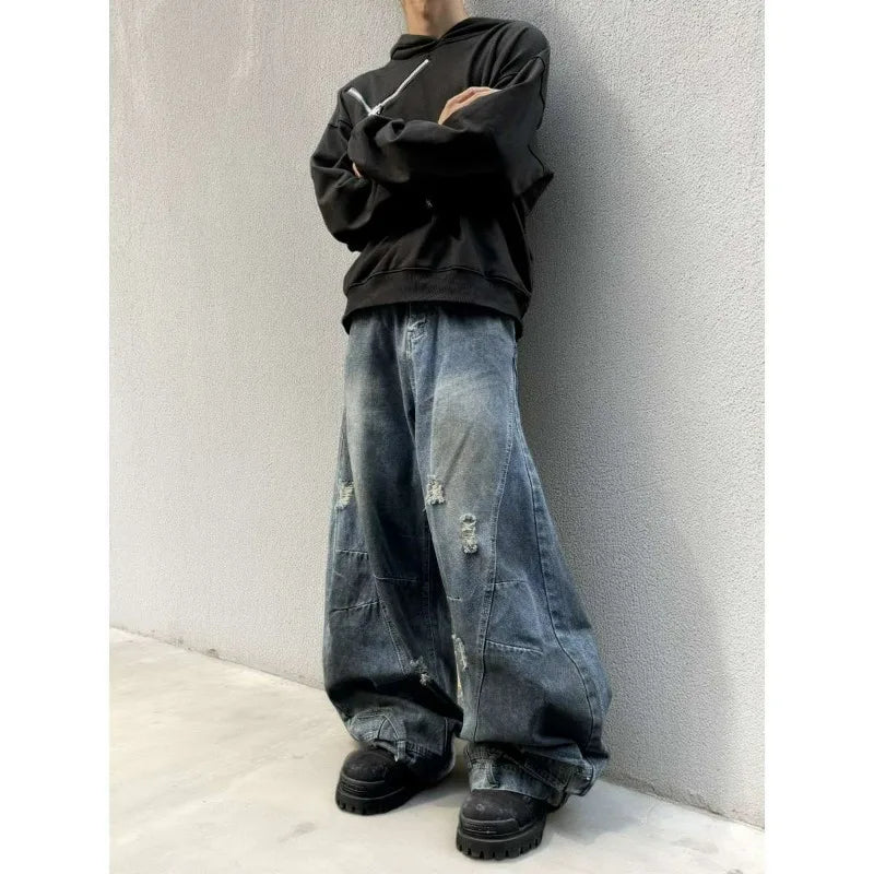 Rove Blue Distressed Denim V6 Super Baggy
