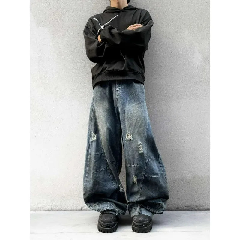 Rove Black Distressed Denim V6 Super Baggy