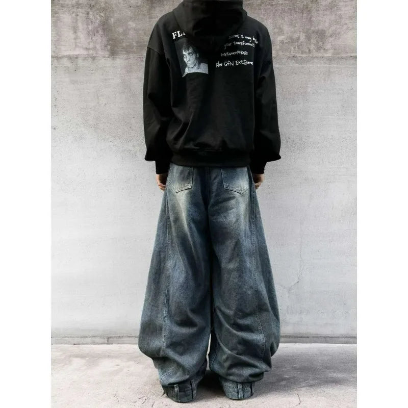 Rove Blue Distressed Denim V6 Super Baggy